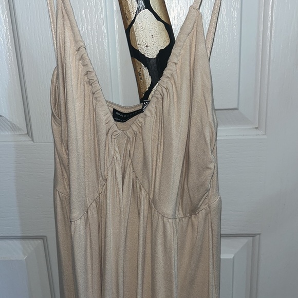 ASOS brand new petite 6 beige cream maxi dress summer spaghetti straps. - Picture 2 of 6